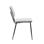 Chintaly Imports, chaise d'appoint contemporaine avec dossier à motif losanges