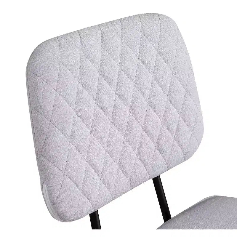 Chintaly Imports, chaise d'appoint contemporaine avec dossier à motif losanges