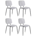 Chintaly Imports, chaise d'appoint contemporaine avec dossier à motif losanges