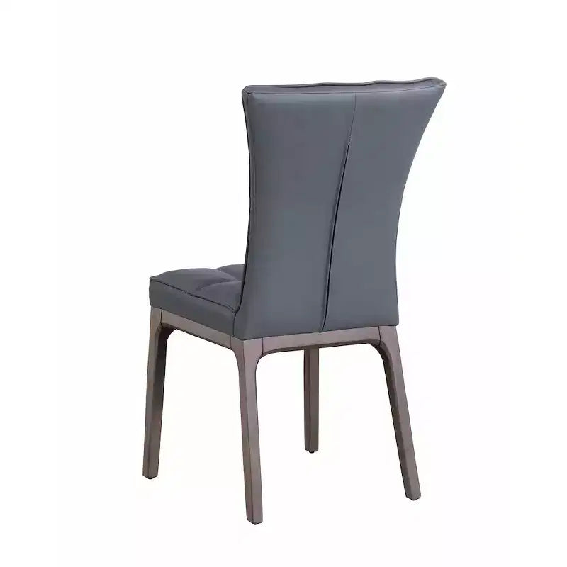 Chintaly Imports, chaise d'appoint moderne capitonnée avec cadre en bois massif