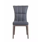 Chintaly Imports, chaise d'appoint moderne capitonnée avec cadre en bois massif