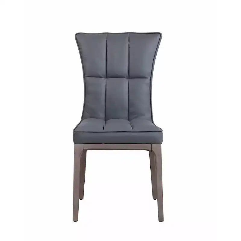 Chintaly Imports, chaise d'appoint moderne capitonnée avec cadre en bois massif