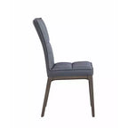 Chintaly Imports, chaise d'appoint moderne capitonnée avec cadre en bois massif