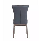 Chintaly Imports, chaise d'appoint moderne capitonnée avec cadre en bois massif
