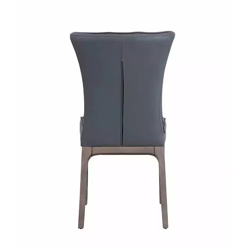 Chintaly Imports, chaise d'appoint moderne capitonnée avec cadre en bois massif