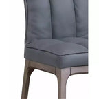 Chintaly Imports, chaise d'appoint moderne capitonnée avec cadre en bois massif