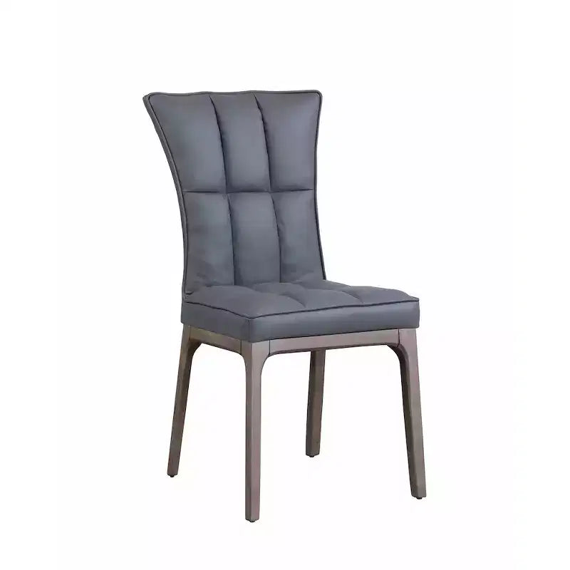 Chintaly Imports, chaise d'appoint moderne capitonnée avec cadre en bois massif