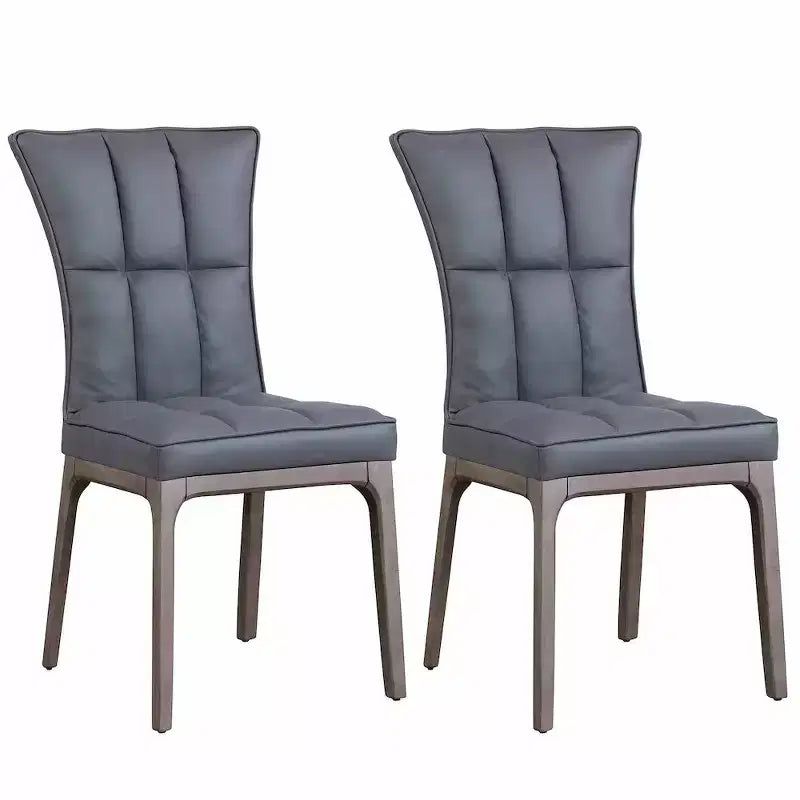Chintaly Imports, chaise d'appoint moderne capitonnée avec cadre en bois massif