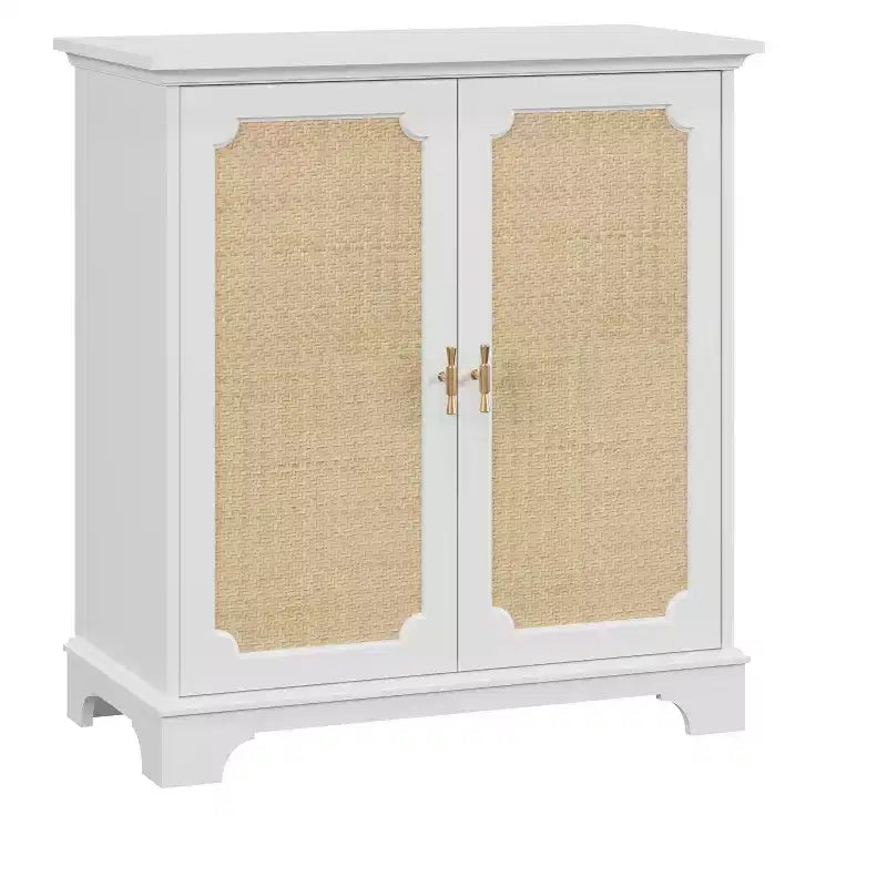 CLIHOME Vintage Sideboard Buffet Cabinet with Storage Console Table, Large Accent Cabinet Sideboard With 4 Doors
