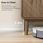 CLIHOME Buffet de Rangement avec Portes Sculptées, Meuble d'Appoint Multifonctionnel avec Étagère Réglable