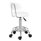 Chaise de salon pivotante noire avec dossier, tabouret de bar roulant réglable en hauteur