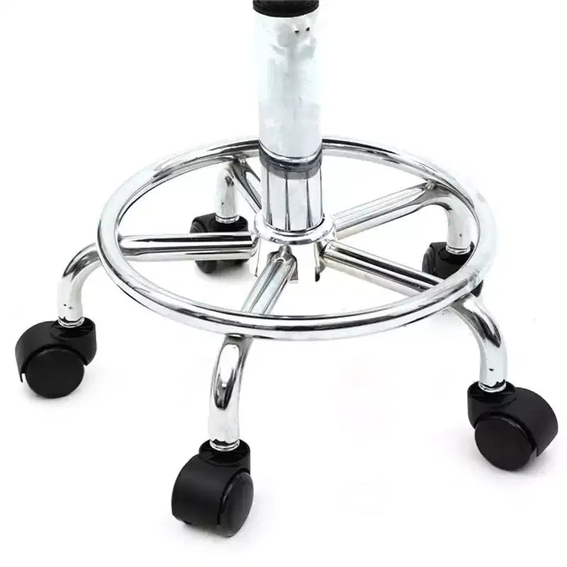 Chaise de salon pivotante noire avec dossier, tabouret de bar roulant réglable en hauteur