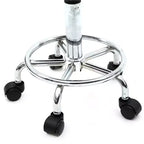 Chaise de salon pivotante noire avec dossier, tabouret de bar roulant réglable en hauteur