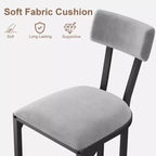 Tabourets de bar lot de 2 - Tabourets de bar rembourrés hauteur comptoir pour salle à manger, chaises îlot pour table de cuisine, tabourets hauts avec dossier pour bar à domicile