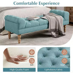 Banc capitonné moderne en tissu Kate de Christopher Knight Home