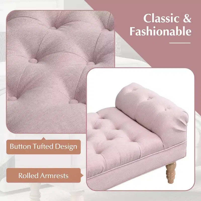Banc capitonné moderne en tissu Kate de Christopher Knight Home