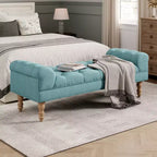 Banc capitonné moderne en tissu Kate de Christopher Knight Home