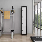 72 Tall Metal Storage Cabinet with 4 Doors, Steel Locker with Shelves for School, Office, Garage, Gym, Home Warehouse