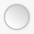Caspar 30 Aluminum LED Round Mirror - LMR1001 - Silver/White - Safavieh
