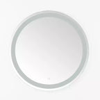 Caspar 30 Aluminum LED Round Mirror - LMR1001 - Silver/White - Safavieh