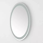 Miroir rond LED en aluminium Caspar 30 - LMR1001 - Argent/Blanc - Safavieh