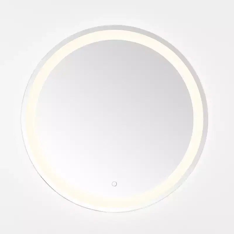 Miroir rond LED en aluminium Caspar 30 - LMR1001 - Argent/Blanc - Safavieh