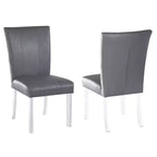 Chintaly Imports,Contemporary Curved Flare-Back Parson Side Chair - Set of 2