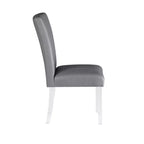 Chintaly Imports, chaise de salle à manger Parsons contemporaine à dossier incurvé évasé – Lot de 2