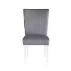 Chintaly Imports, chaise de salle à manger Parsons contemporaine à dossier incurvé évasé – Lot de 2