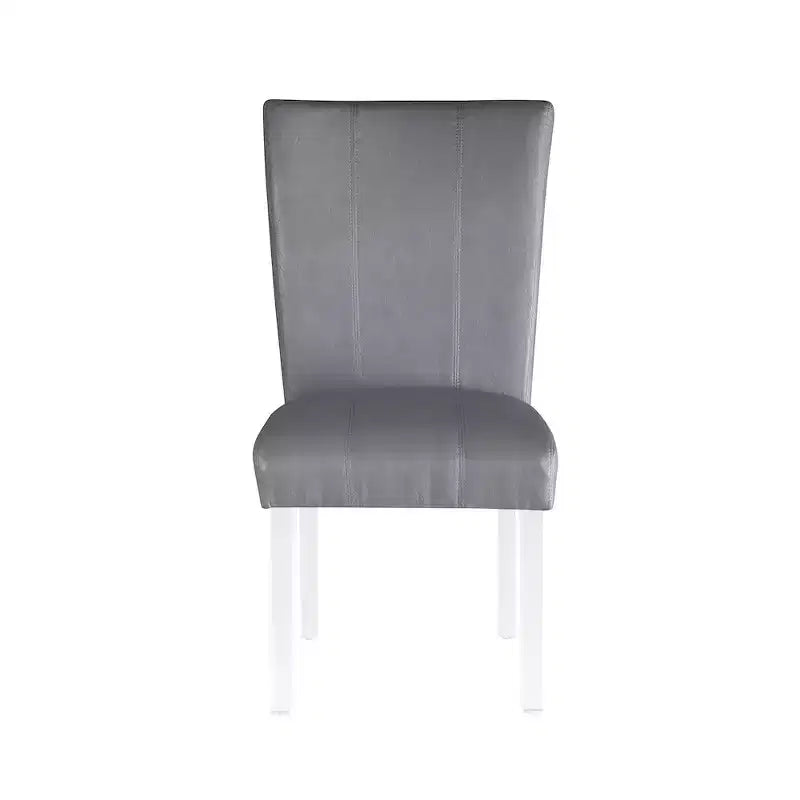 Chintaly Imports, chaise de salle à manger Parsons contemporaine à dossier incurvé évasé – Lot de 2