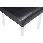 Chintaly Imports, chaise de salle à manger Parsons contemporaine à dossier incurvé évasé – Lot de 2