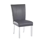 Chintaly Imports, chaise de salle à manger Parsons contemporaine à dossier incurvé évasé – Lot de 2