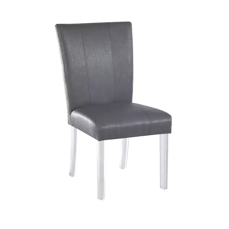 Chintaly Imports, chaise de salle à manger Parsons contemporaine à dossier incurvé évasé – Lot de 2