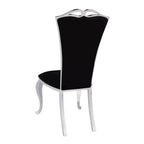 Chintaly Imports, Chaises d'appoint modernes à dossier haut et pieds galbés - Lot de 2