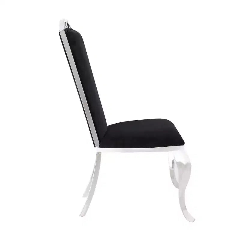 Chintaly Imports, Chaises d'appoint modernes à dossier haut et pieds galbés - Lot de 2