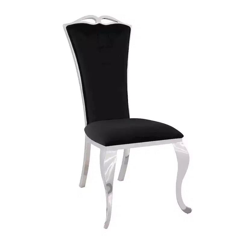 Chintaly Imports, Chaises d'appoint modernes à dossier haut et pieds galbés - Lot de 2