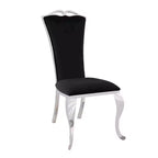 Chintaly Imports, Chaises d'appoint modernes à dossier haut et pieds galbés - Lot de 2