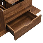 Christopher Knight Home Olia, table basse relevable multifonctionnelle moderne avec rangement dissimulé, 4 tabourets et roulettes verrouillables