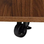 Christopher Knight Home Olia, table basse relevable multifonctionnelle moderne avec rangement dissimulé, 4 tabourets et roulettes verrouillables