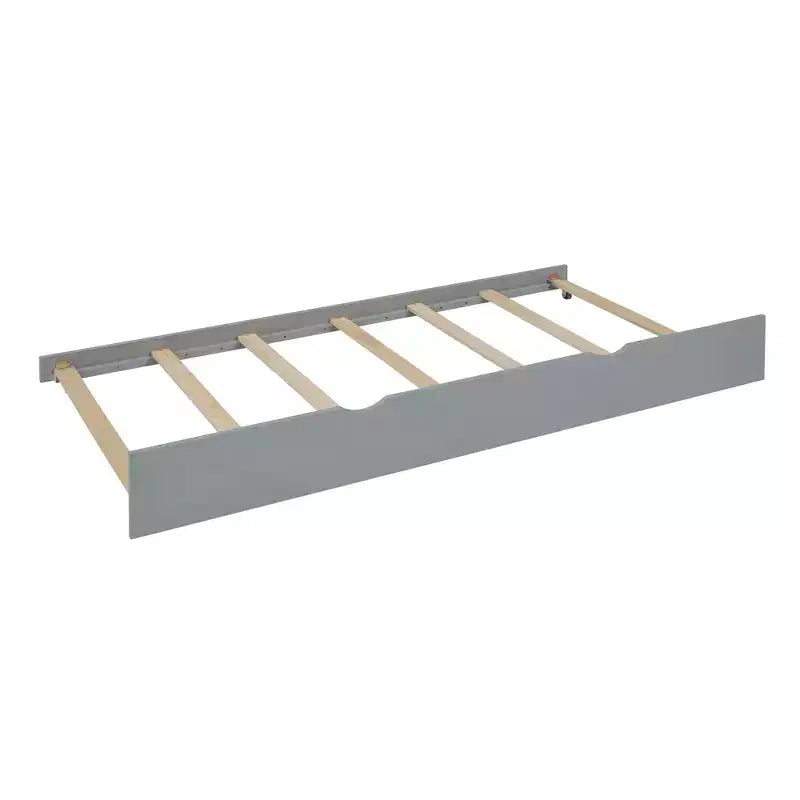 Lit superposé avec lit gigogne et bureau, cadre de lit superposé en bois massif avec tiroirs de rangement et étagères pour chambre d'enfants et d'adultes