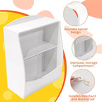 Étagère à livres et organiseur de jouets en bois à 2 niveaux pour enfants, armoire de rangement pour livres pour salle de jeux, chambre de bébé, chambre d'enfant