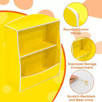Étagère à livres et organiseur de jouets en bois à 2 niveaux pour enfants, armoire de rangement pour livres pour salle de jeux, chambre de bébé, chambre d'enfant