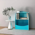 Étagère à livres et organiseur de jouets en bois à 2 niveaux pour enfants, armoire de rangement pour livres pour salle de jeux, chambre de bébé, chambre d'enfant