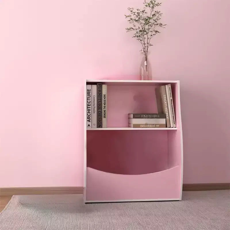Étagère à livres et organiseur de jouets en bois à 2 niveaux pour enfants, armoire de rangement pour livres pour salle de jeux, chambre de bébé, chambre d'enfant