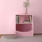 Étagère à livres et organiseur de jouets en bois à 2 niveaux pour enfants, armoire de rangement pour livres pour salle de jeux, chambre de bébé, chambre d'enfant
