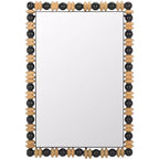 Azaria Mirror - 24.6 x 35.24 - MRR9011 - Black/Natural - Safavieh