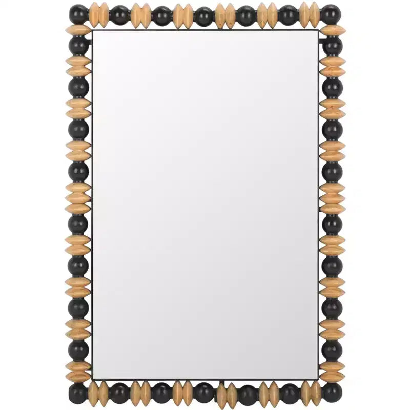 Azaria Mirror - 24.6 x 35.24 - MRR9011 - Black/Natural - Safavieh