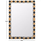 Miroir Azaria - 24,6 x 35,24 - MRR9011 - Noir/Naturel - Safavieh