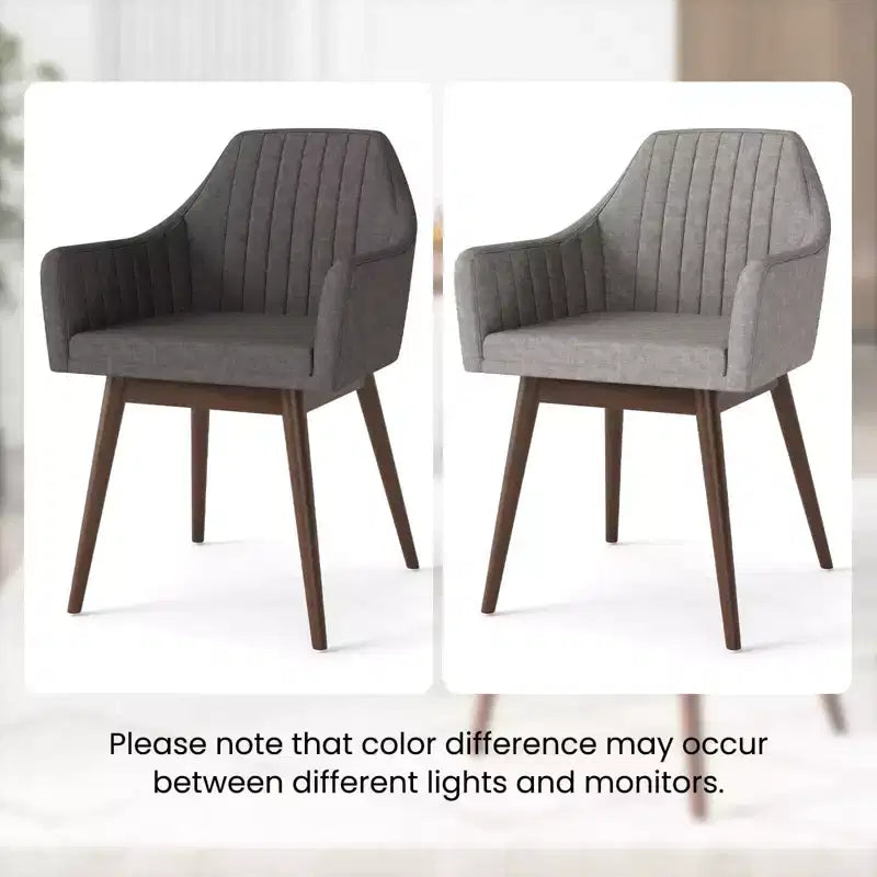 Lot de 2 chaises de salle à manger Costway, chaises d'appoint rembourrées confortables avec dossier capitonné Beige/Noir/Gris