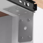 47 Îlot de cuisine avec table à manger extensible, dessus en placage de bois d'hévéa, étagère de rangement interne, prise de courant intégrée, chariot de cuisine roulant